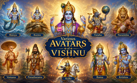 Various Avatars of Vishnu